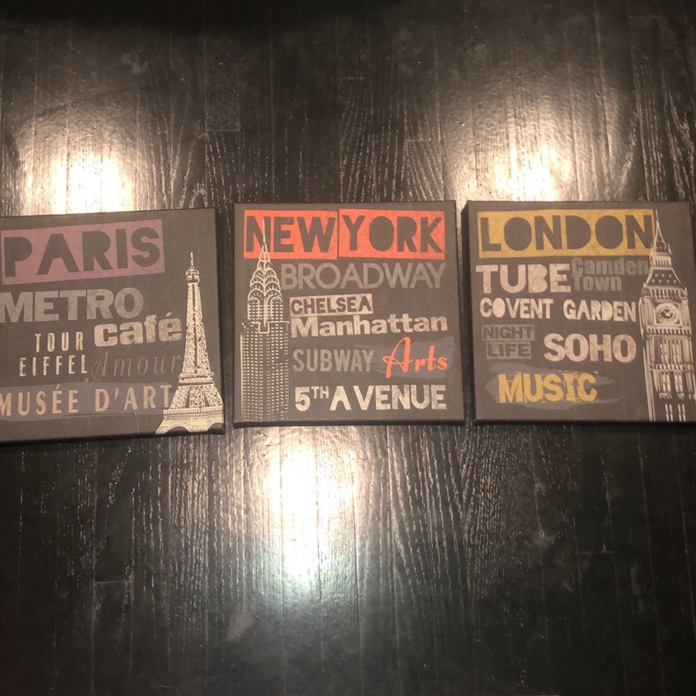 3 City Wall Paintings